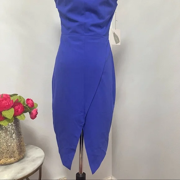 # Forever 21 Contemporary Asymmetrical Sleeveless Blue Short Dress New With Tag - Picture 9 of 15